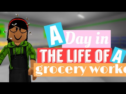 A Day in the life of a Grocery worker {Roblox Bloxburg}