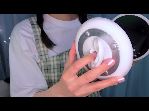ASMR Ear Cleaning & Blowing & Counting Sheep in Close Whispers 🐑 3Dio / 耳かき