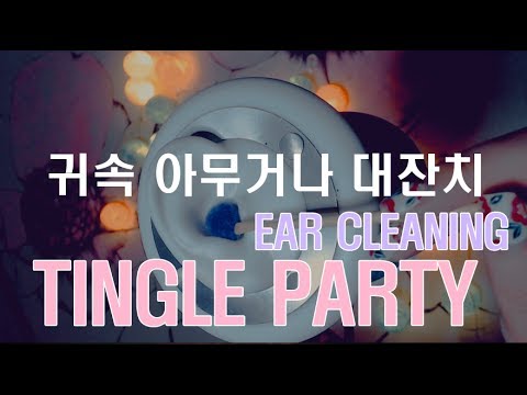 [ASMR]ear cleaning Tingle Party귀속 아무거나 대잔치 팅글파티 자극적