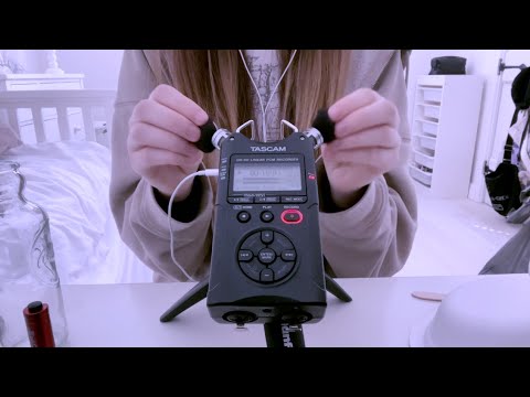 ASMR ♡ fast, aggressive & slow! tascam triggers * ✧･ﾟ(fast paced)