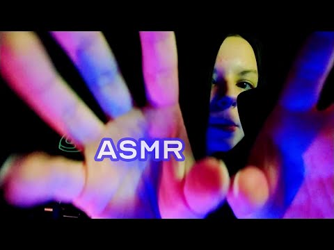 ASMR mouth sounds, tongue clicking and rhythmic hypnotic hand movements with inaudible whispering