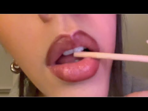 ASMR- Tingly personal attention w spoolie nibbles, plucking, inaudible whispers (Custom for Amani🧡)