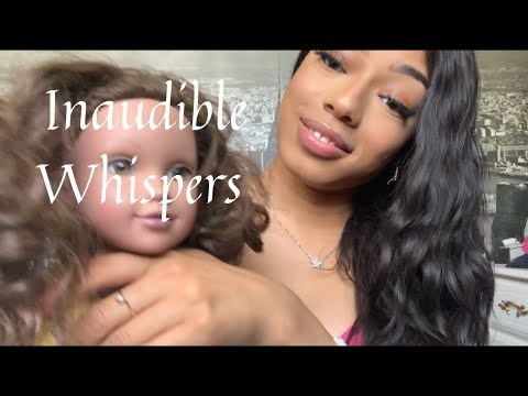 ASMR- Inaudible Whispers, Gum Chewing mouth Sounds, Nature Sounds Overlay