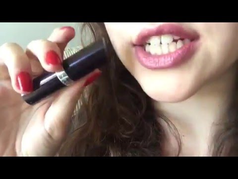 ASMR|| Upclose whisper| trying on lipstick