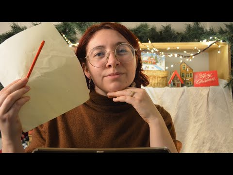 ASMR Helping You Write A Letter To Santa | soothing typing on a typewriter & soft background music