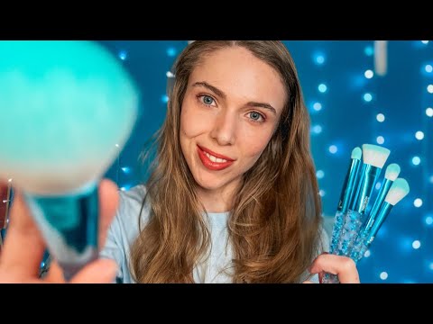 ASMR Gently Brushing Your Face While it Snows Outside | Personal Attention, Face Touching, Brushing