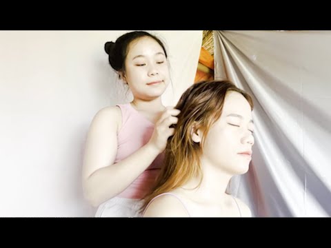 NO AD | ASMR  | ASIAN GIRL | 2 Pretty Girls massage # 27