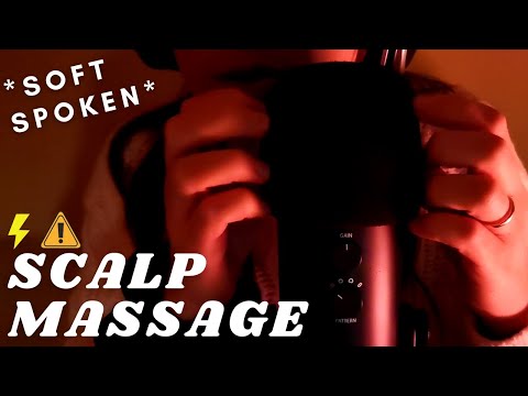 ASMR - FAST and AGGRESSIVE SCALP SCRATCHING MASSAGE | Up Close SOFT SPOKEN for tingles and sleep