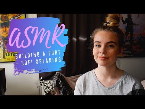 [ASMR] Cozy Building A Fort ( + Soft Speaking)