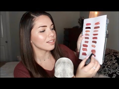 ASMR - My Lipstick Collection | Tapping | Swatching | Lid Sounds