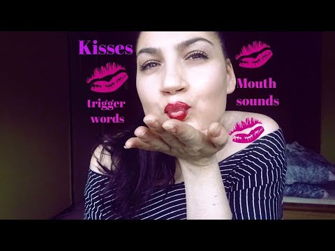 ASMR Mouth sounds,Trigger words,tongue clicking,kisses