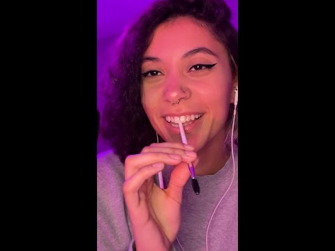 ASMR ~ Spoolie Nibbles and Inaudible Whispers #shorts