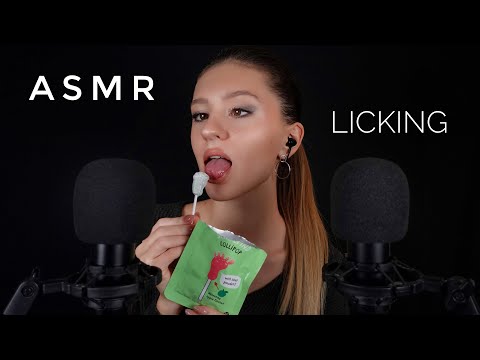 ASMR Lollipop LICKING 👅 Близкий Шёпот и Плямканье 😛 Ликинг, Звуки Языка 😍
