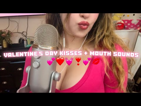 asmr ⊹˚♡ lots of kisses + mouth sounds ♡ ⊹˚. vday edition