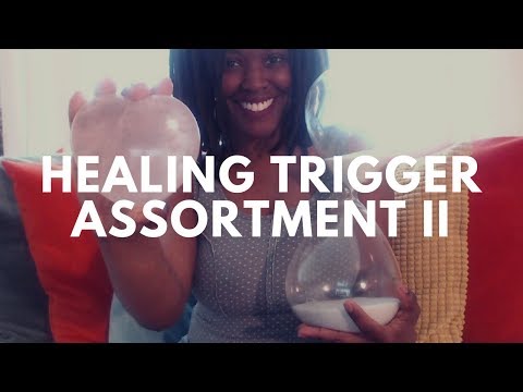 |ASMR| Tapping & Whispered Trigger Assortment Pt. 2 | Element & Crystal Healing