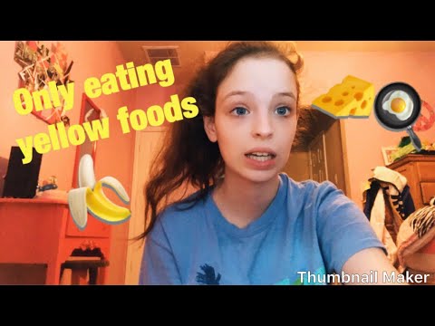 Only eating yellow foods for a Day!!! 🍌