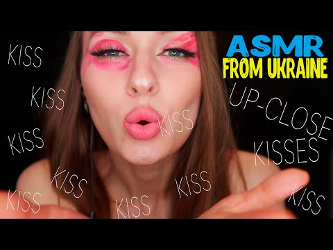 ASMR KISSES UP-CLOSE 💋 | MIC KISS | LICKING ASMR 👅 | MOUTH SOUNDS ASMR | SENSITIVE ASMR | ASMR KISS