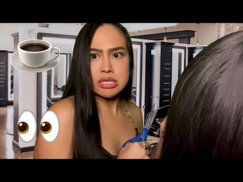 ASMR: U Come Back To Ur Man’s MESSY Toxic Ex For Haircut + Gossip | Hair Salon Haircut Hair Roleplay