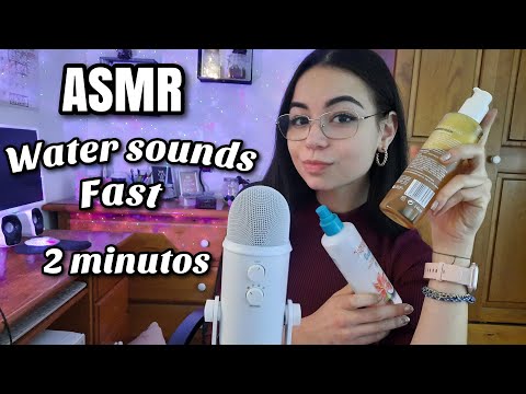 ASMR WATER SOUNDS EN 2 MINUTOS!💧🤩| ASMR en español | ASMR para dormir | Pandasmr