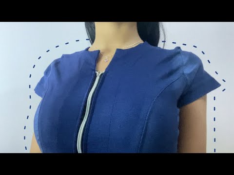ASMR Fabric Scratching in Dress whit Zipper! 💙 | Super Tingly & No Talking