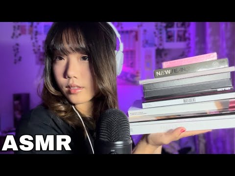 ASMR with my K-pop albums + “I feel” g-idle album unboxing