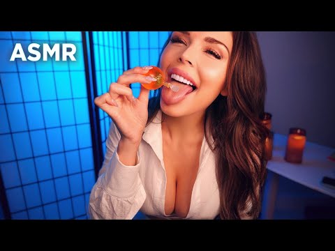 ASMR Mukbang | Eating Jelly Candy -- Water Sounds, Sloshing, Squishy Sounds -- and a few laughs
