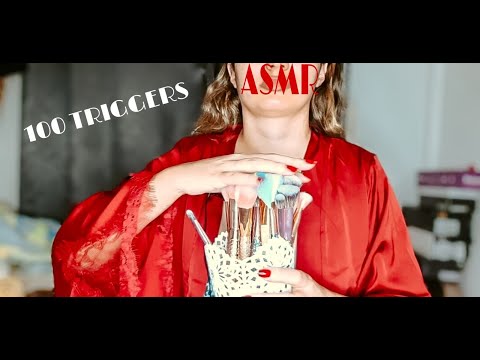 ASMR - 100 TRIGGERS IN 5 MINUTES.
