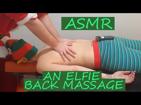[ASMR] An Elfie Back Massage - She Relaxing She Fell Asleep Twice
