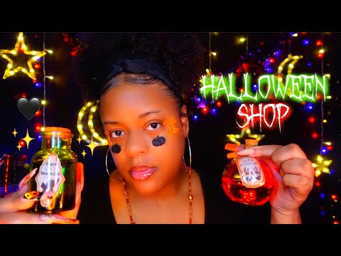 ASMR 🧡✨Halloween Shop Roleplay 🦇🎃✨ (Tapping, Scratching, Whispers...♡)