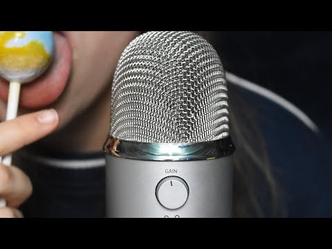 ASMR ♥ Lollipop Licking & Sucking (3D Binaural ear to ear mouth sounds) NO TALKING!