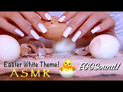 🐣 SPECIAL ASMR 🤩 Easter 🥚 Total White theme! 🐣 EGGSOUND! 🎧 So TINGLY with New TRIGGER!!! 🍳😴