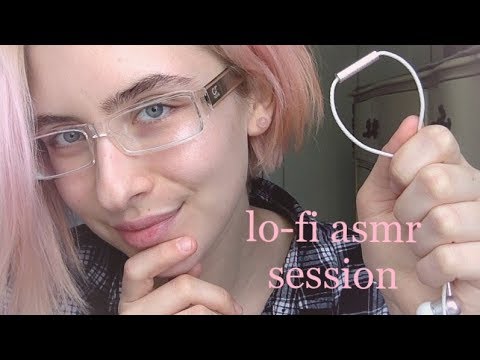ASMR - lo-fi session | tapping, lid sounds, face touching + rambling