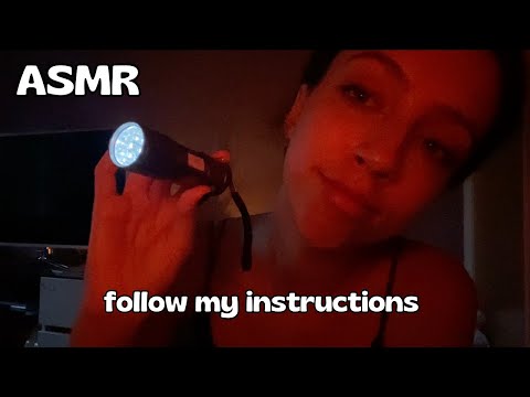 Follow My Instructions For Sleep | ASMR | lights, crystals, countdown