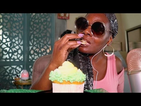 Cupcake ASMR Eating Sounds | Colossal | Soft Spoken