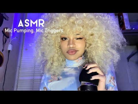 ASMR Mic Pumping, Mic Triggers, Personal Attention, Fast and Aggressive, Fluffy Cover, Scratching