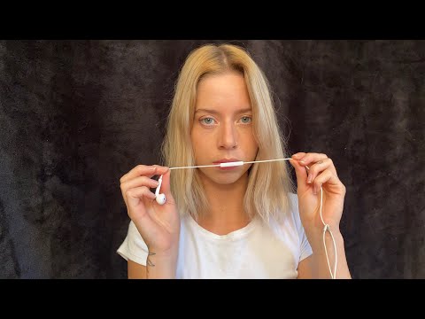 ASMR old school - lipgloss application with Apple mic / mouth sounds / whispering