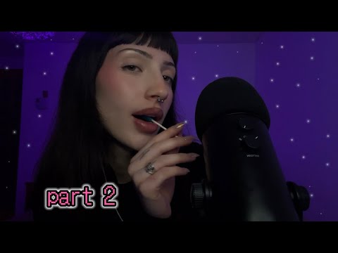 INTENSE mouth sounds asmr ♡ lollipop, taping (kisses at the end)