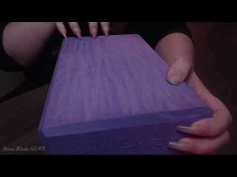 ASMR ~ Scratching on Foam Yoga Block