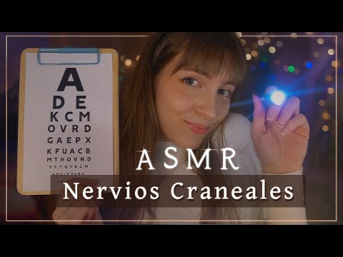 ASMR 💖 TEST NERVIOS CRANEALES; vista, oído, olfato, gusto y tacto