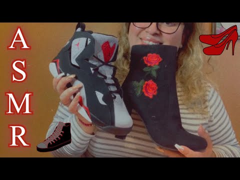ASMR| Tapping on my favorite shoes 👟 👠 | Whispering, Lots of tapping & Scratching 😴