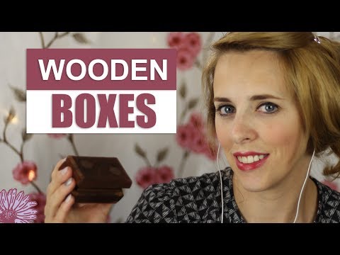 ASMR - WOODEN BOXES | 🗝️Relaxing Sounds of Wood 🗝️| Whispers, Tapping, Scrapping, Rubbing