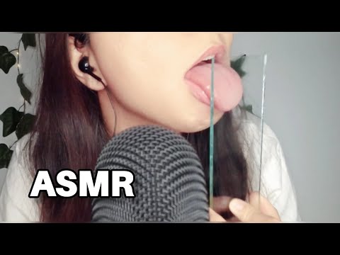asmr ♡ glass Licking 👅, No talking , satisfying ⭐️🌙
