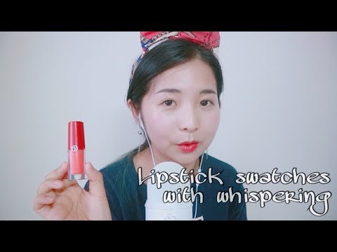 [한국어 Korean ASMR] 33가지 립제품 발색해보기💋 Lipstick swatches