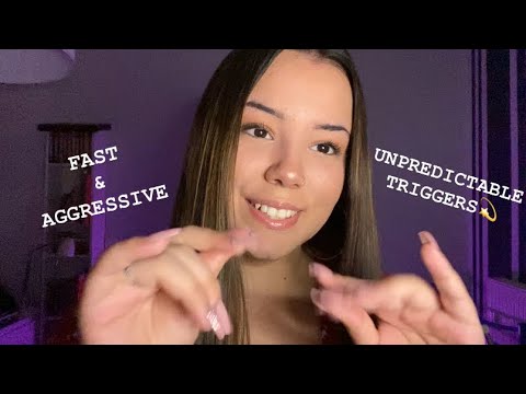 ASMR | FAST and AGGRESSIVE Triggers | Odd Mouth Sounds | Trigger Words