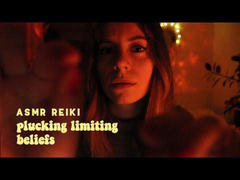 ASMR REIKI plucking your negative thoughts and energy (plucking, brushing, hand flutters)