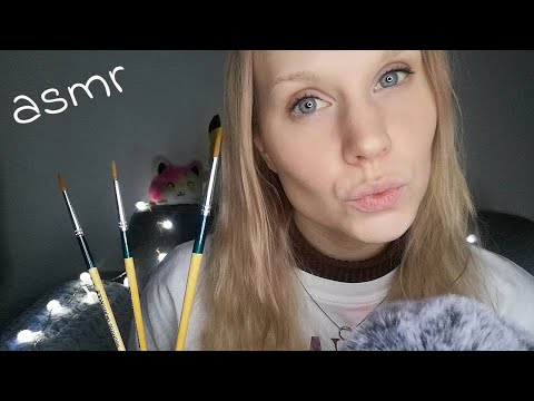 mouth sounds while brushing your face🖌💤ASMR