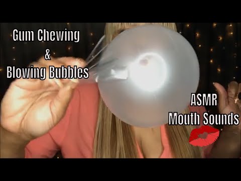 [ASMR] Gum Chewing, Blowing Bubbles, Popping Intense Sounds