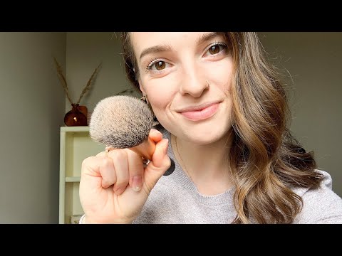 ASMR | Fast and Slow Tingly Triggers | Face Brushing, Hand Sounds and Movements, Liquid Sounds