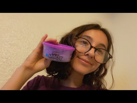 ASMR calming conversation while playing with PLAY-DOUGH