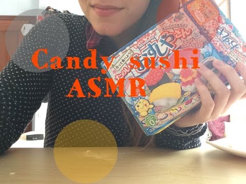 ASMR. candy sushi DIY, español